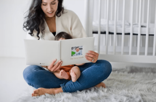 best photo book service mom reading to kid